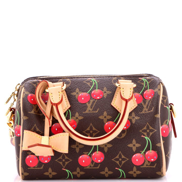 Louis Vuitton x Takashi Murakami Speedy Bandouliere Bag Limited Edition Monogram Cerises 20