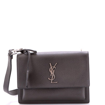 Saint Laurent Sunset Satchel Leather Medium