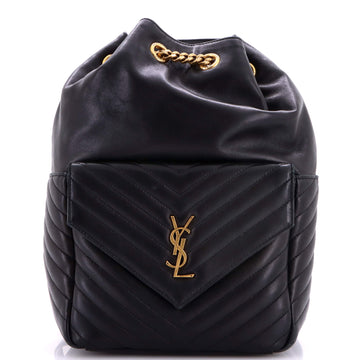 Saint Laurent Joe Backpack Matelasse Chevron Leather