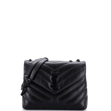 Saint Laurent Loulou Shoulder Bag Matelasse Chevron Leather Small