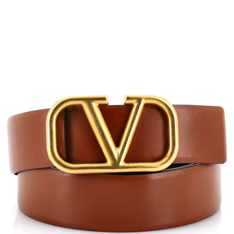 Valentino Garavani VLogo Belt Leather Wide