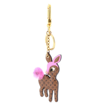 Louis Vuitton Baby Doe Bag Charm and Key Holder Reverse Monogram Canvas with Mink