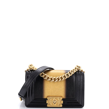Chanel Boy Flap Bag Ombre Glazed Calfskin Small