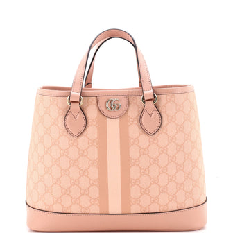 Gucci Ophidia Top Handle Tote Coated Canvas with Leather Small