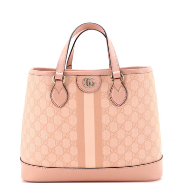 Gucci Ophidia Top Handle Tote Coated Canvas with Leather Small