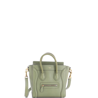 Celine Luggage Bag Grainy Leather Nano
