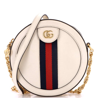 Gucci Ophidia Round Shoulder Bag Leather Mini