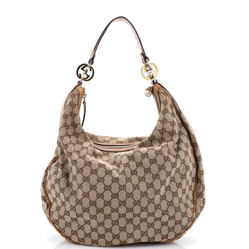 Gucci Twins Hobo GG Canvas Large