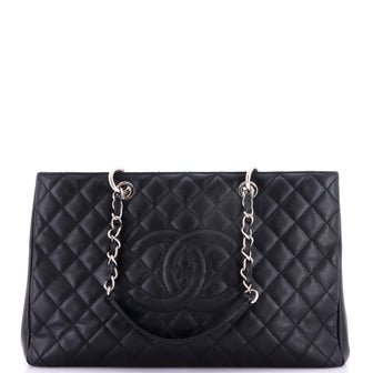 Chanel Grand Shopping Tote Quilted Caviar XL