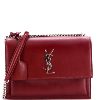 Saint Laurent Sunset Crossbody Bag Leather Medium