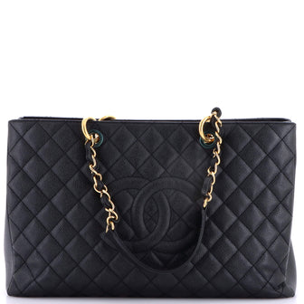 Chanel Grand Shopping Tote Quilted Caviar XL