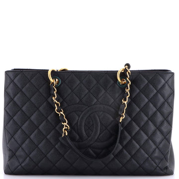 Chanel Grand Shopping Tote Quilted Caviar XL