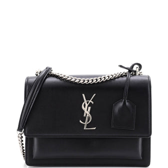 Saint Laurent Sunset Crossbody Bag Leather Medium