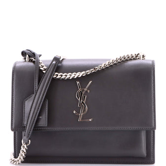 Saint Laurent Sunset Crossbody Bag Leather Medium