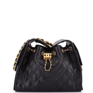 Chanel 25 Hobo Bag Quilted Caviar Small