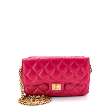 Chanel Reissue 2.55 Flap Phone Holder with Chain Quilted Aged Calfskin