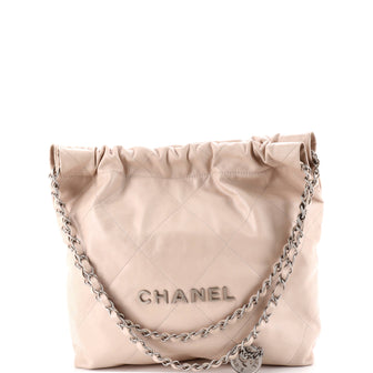 Chanel 22 Chain Hobo Quilted Calfskin Small
