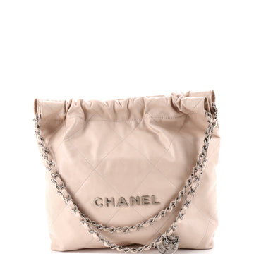 Chanel 22 Chain Hobo Quilted Calfskin Small