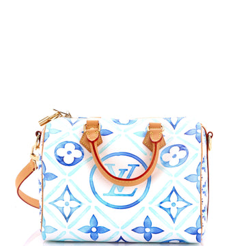 Louis Vuitton Speedy Bandouliere Bag By The Pool Monogram Tile Canvas 25
