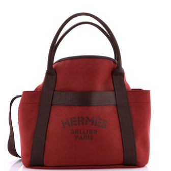 Hermes Sac De Pansage Groom Handbag Canvas