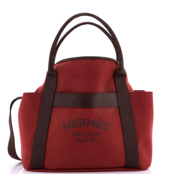 Hermes Sac De Pansage Groom Handbag Canvas