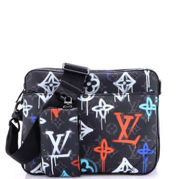 Louis Vuitton Trio Messenger Bag Graffiti Monogram Eclipse Canvas