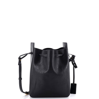 Saint Laurent Convertible Bucket Bag Leather Small