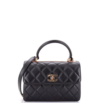 Chanel Trendy CC Top Handle Bag Quilted Lambskin Small