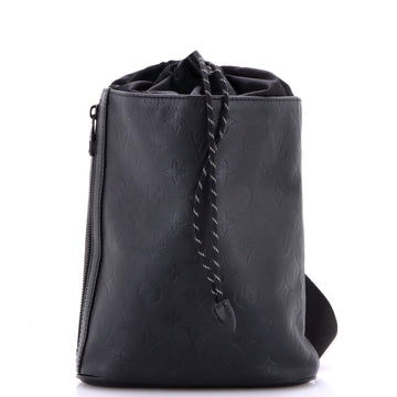 Louis Vuitton Chalk Sling Bag Monogram Shadow Leather