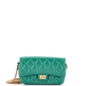 Chanel Reissue 2.55 Flap Phone Holder with Chain Quilted Aged Calfskin