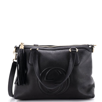 Gucci Soho Convertible Top Handle Bag Leather Small