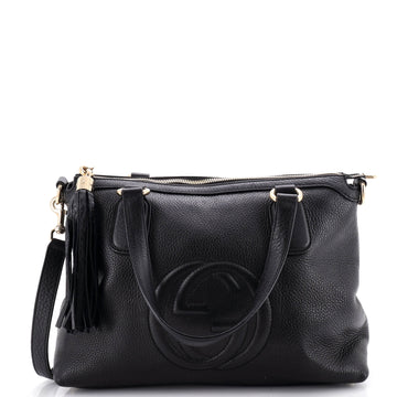 Gucci Soho Convertible Top Handle Bag Leather Small