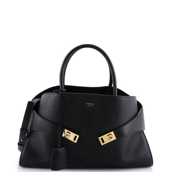 Salvatore Ferragamo Hug Top Handle Bag Leather Large