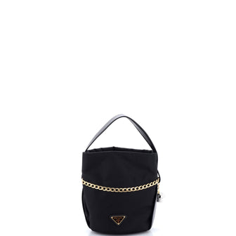 Prada Petit Sac Bucket Bag Re-Nylon and Nappa Leather Mini