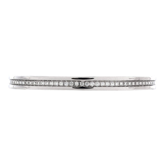 Bvlgari B.Zero1 Cuff Bracelet 18K White Gold with Pave Diamonds