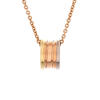 Bvlgari B.Zero1 Perfect Mistake Pendant Necklace 18K Tricolor Gold