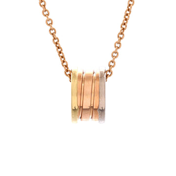 Bvlgari B.Zero1 Perfect Mistake Pendant Necklace 18K Tricolor Gold