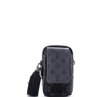 Louis Vuitton Double Phone Pouch NM Reverse Monogram Eclipse Canvas