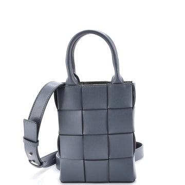 Bottega Veneta Cassette Convertible Tote Maxi Intrecciato Leather Mini