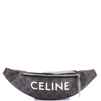 Celine Logo Belt Bag Triomphe Coated Canvas