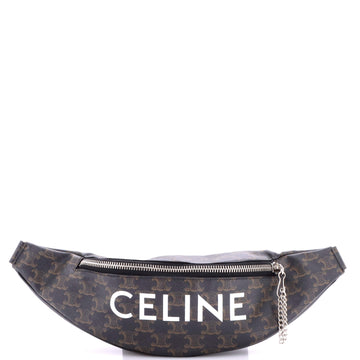 Celine Logo Belt Bag Triomphe Coated Canvas