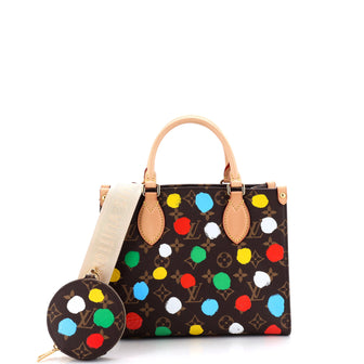 Louis Vuitton OnTheGo Tote Yayoi Kusama Painted Dots Monogram Canvas PM