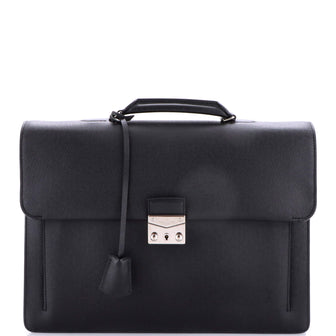 Louis Vuitton Associe Cartable 2 Briefcase Taiga Leather
