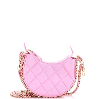 Chanel Chain Around Hook Hobo Quilted Lambskin Mini