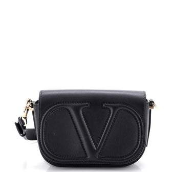 Valentino Garavani VLogo Flap Shoulder Bag Leather Small