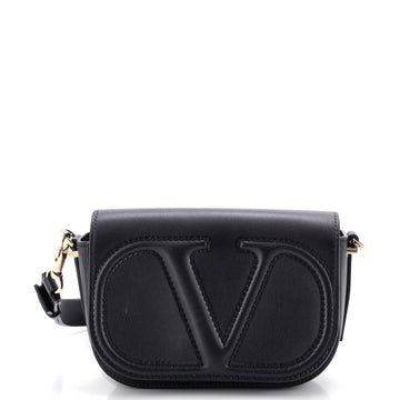 Valentino Garavani VLogo Flap Shoulder Bag Leather Small