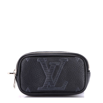 Louis Vuitton Signature Pocket Belt Bag Monogram Shadow Giant Taurillon Leather