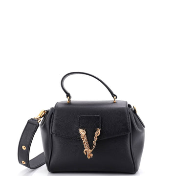Versace Virtus Top Handle Bag Leather Small
