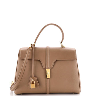 Celine 16 Top Handle Bag Grained Calfskin Medium