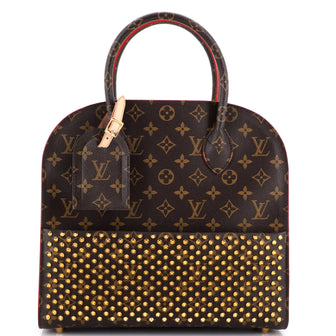 Louis Vuitton x Christian Louboutin Shopping Bag Calf Hair and Monogram Canvas